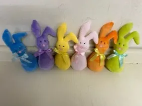 11" Plush Bunny Rabbit Easter Decor Assorted Colors 62549ASST