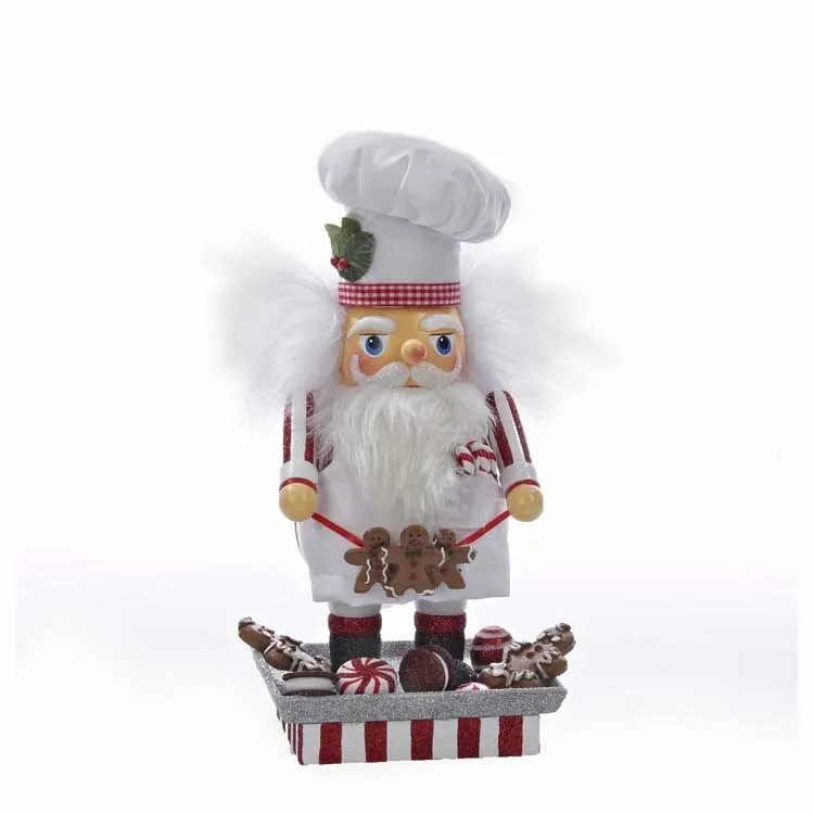12" Hollywood Santa Gingerbread Chef Nutcracker