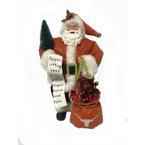12" Texas Longhorns Santa - Sale