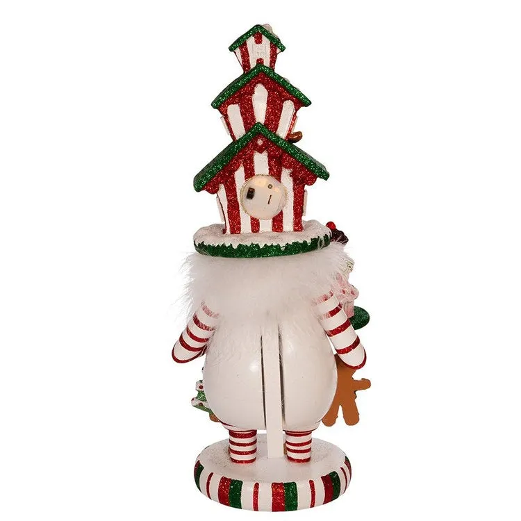 15" Hollywood Battery-Operated LED Gingerbread House Hat Nutcracker