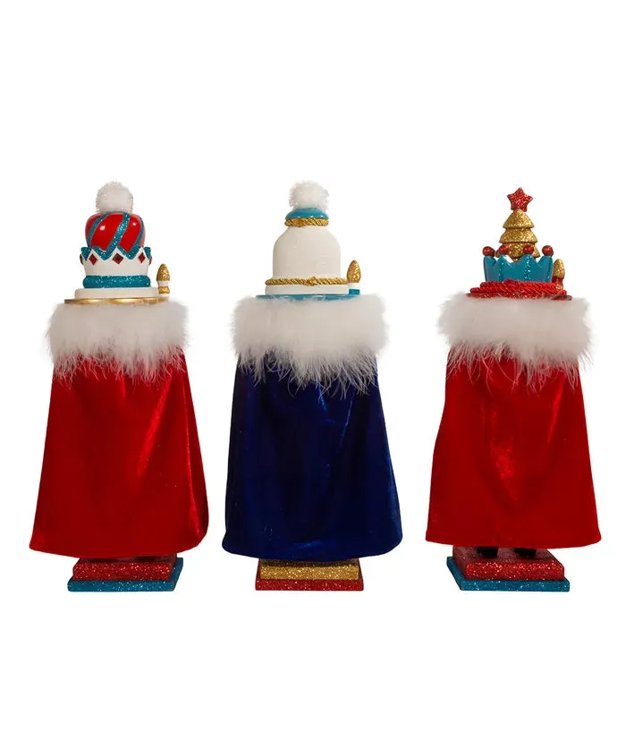 15" Hollywood Nutcrackers™ Red, White and Teal Soldier & King Nutcracker