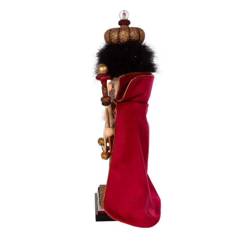 18" Hollywood Burgundy King Nutcracker