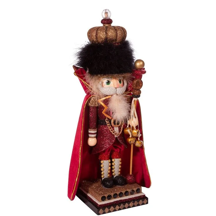 18" Hollywood Burgundy King Nutcracker