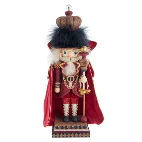 18" Hollywood Burgundy King Nutcracker