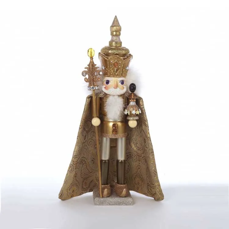 18" Hollywood Gold King Nutcracker