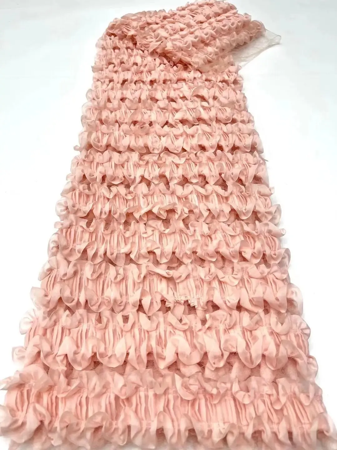 5 YARDS / 9 COLORS / Polemani Abstract Sequin Beaded Embroidery Tulle Mesh Lace Dress Fabric