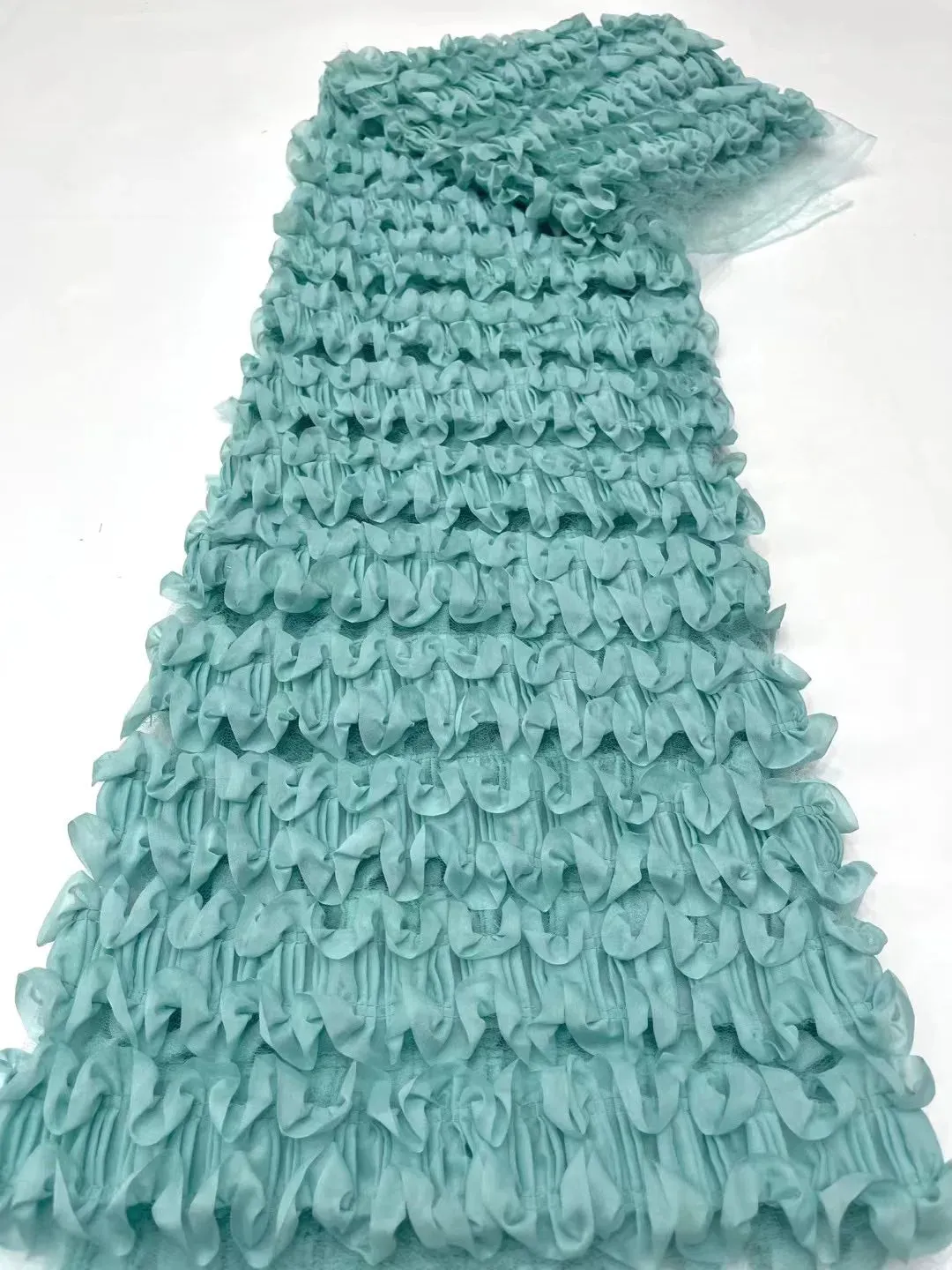 5 YARDS / 9 COLORS / Polemani Abstract Sequin Beaded Embroidery Tulle Mesh Lace Dress Fabric