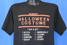 80s Funny Generic Halloween Costume Joke Neon t-shirt Medium