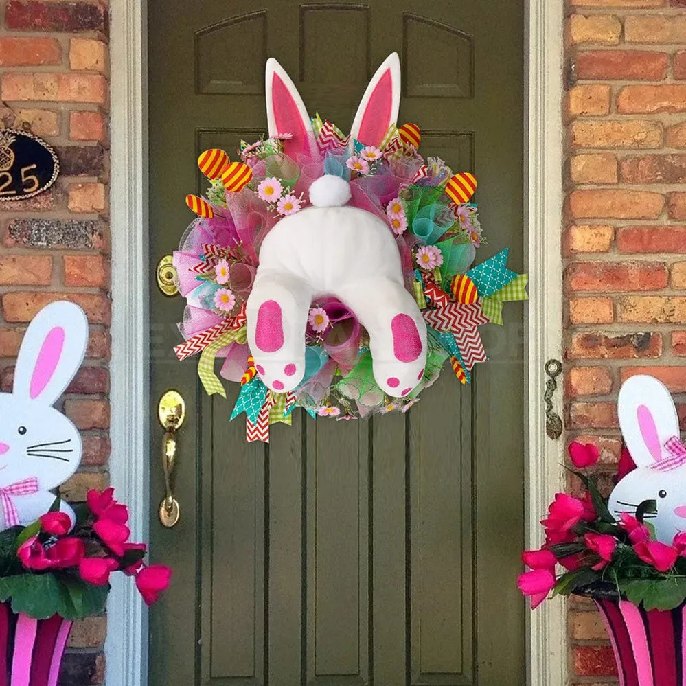Adorable Easter Bunny Butt Wreath