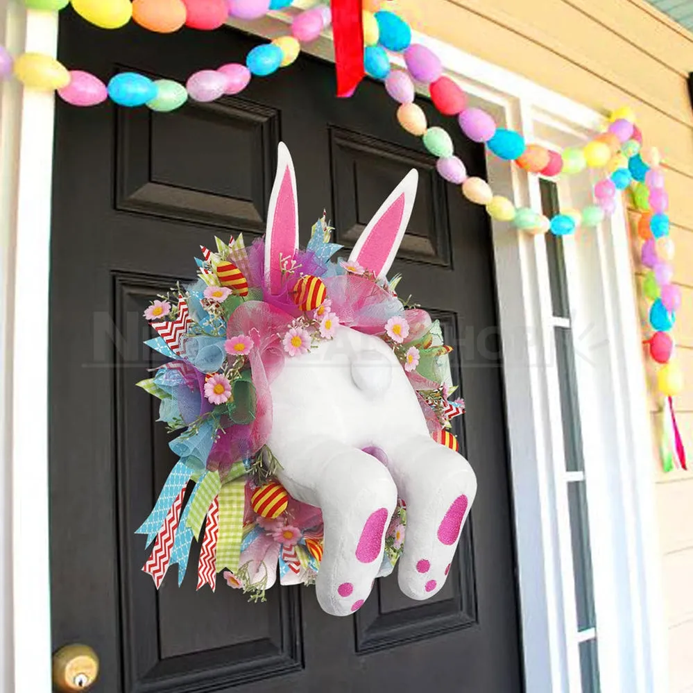 Adorable Easter Bunny Butt Wreath