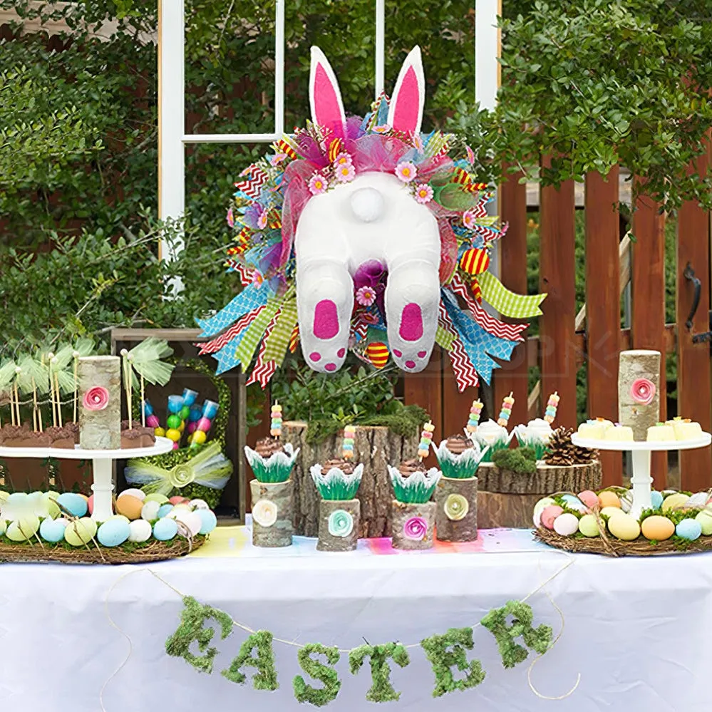 Adorable Easter Bunny Butt Wreath