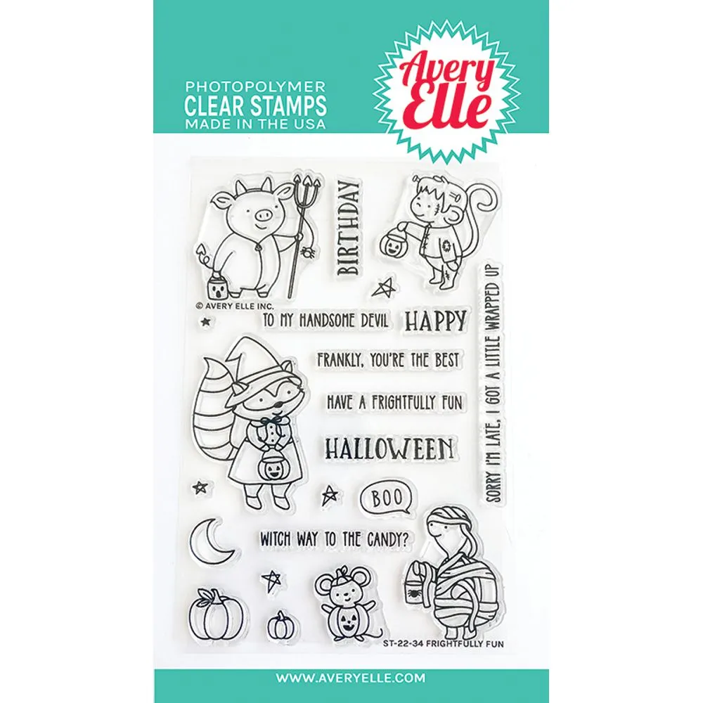 Avery Elle - Clear Stamps - Frightfully Fun