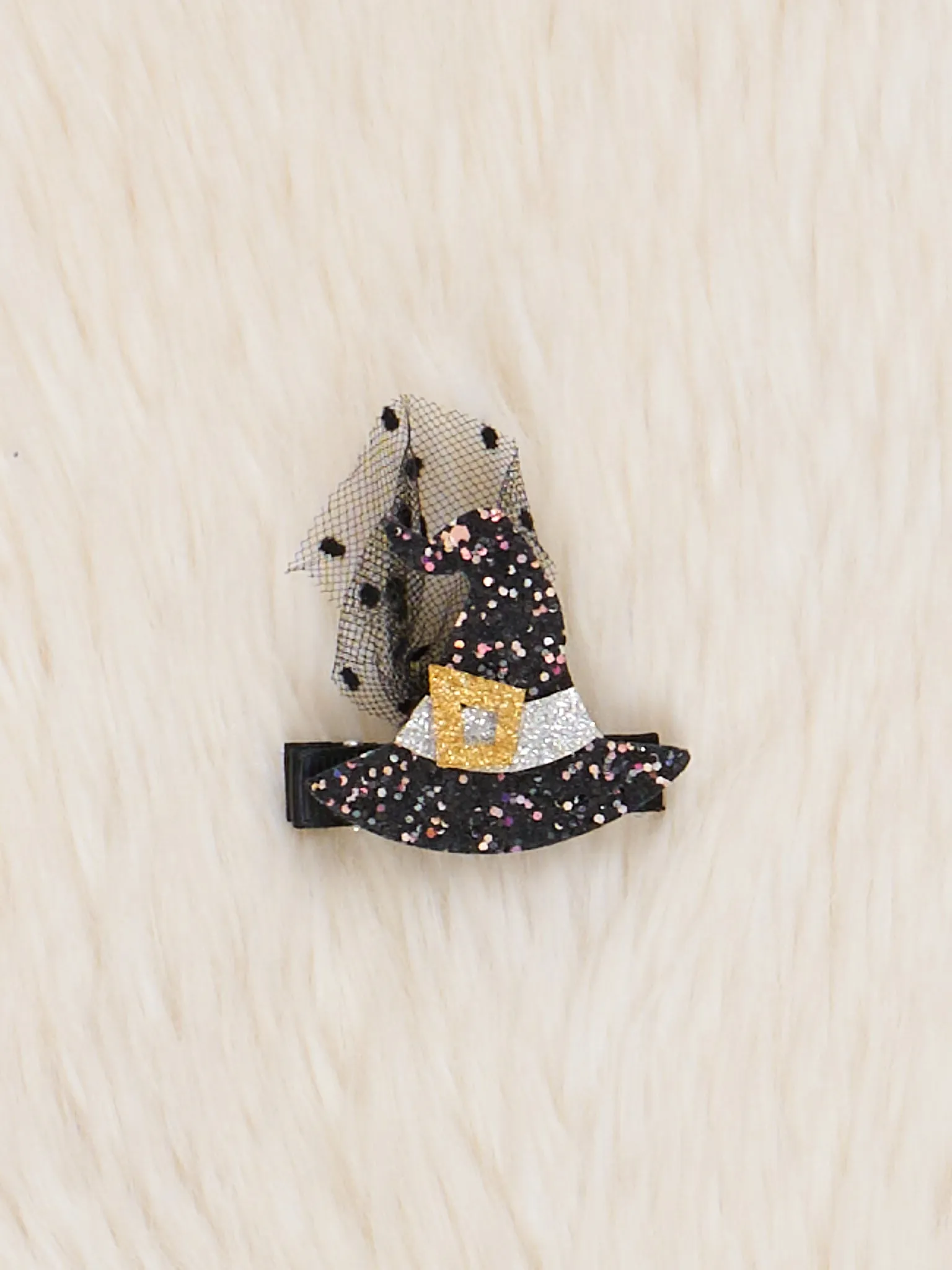 Black & White Witch Hat Bow