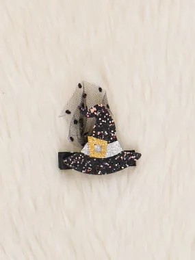 Black & White Witch Hat Bow