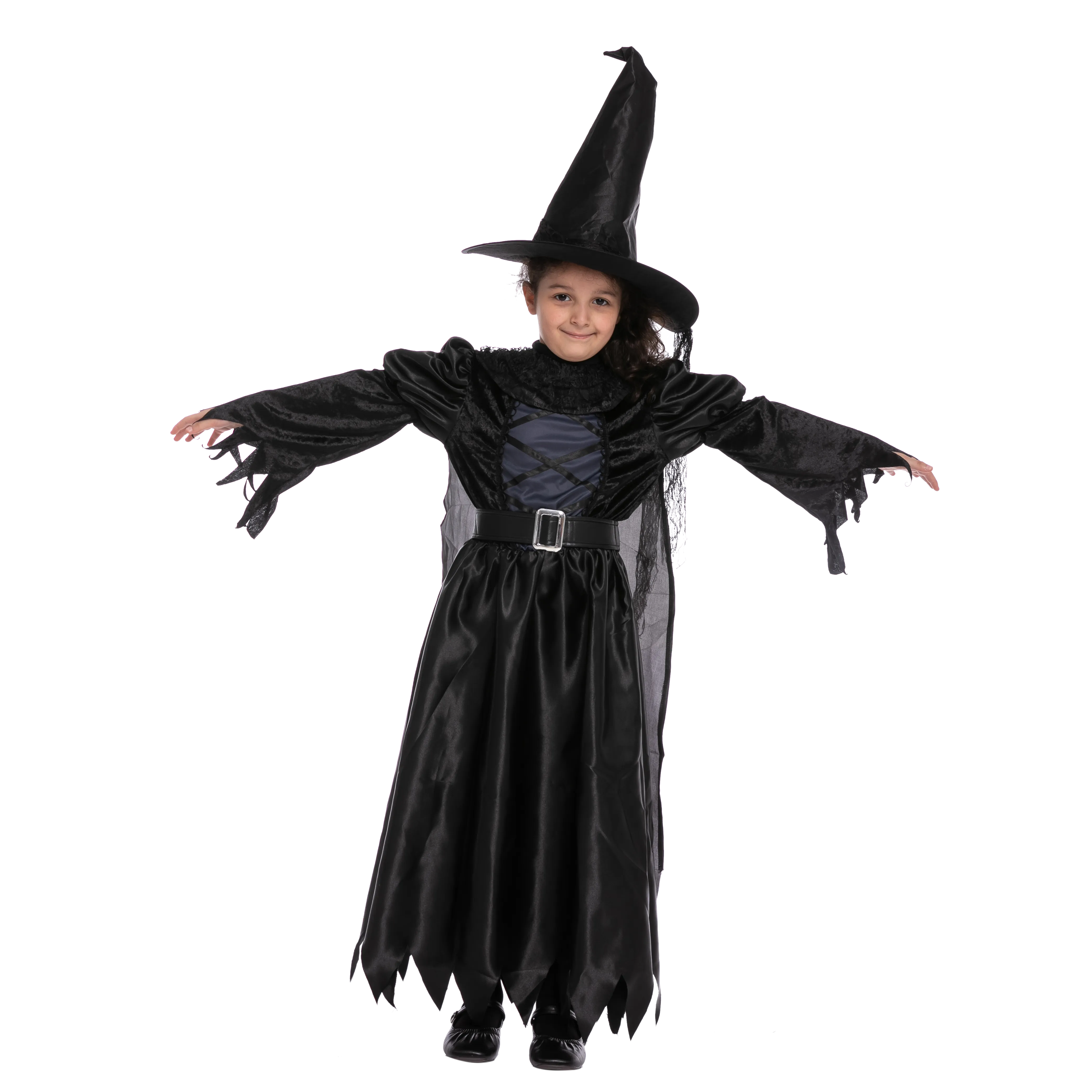 Black Witch Costume Cosplay for Girls