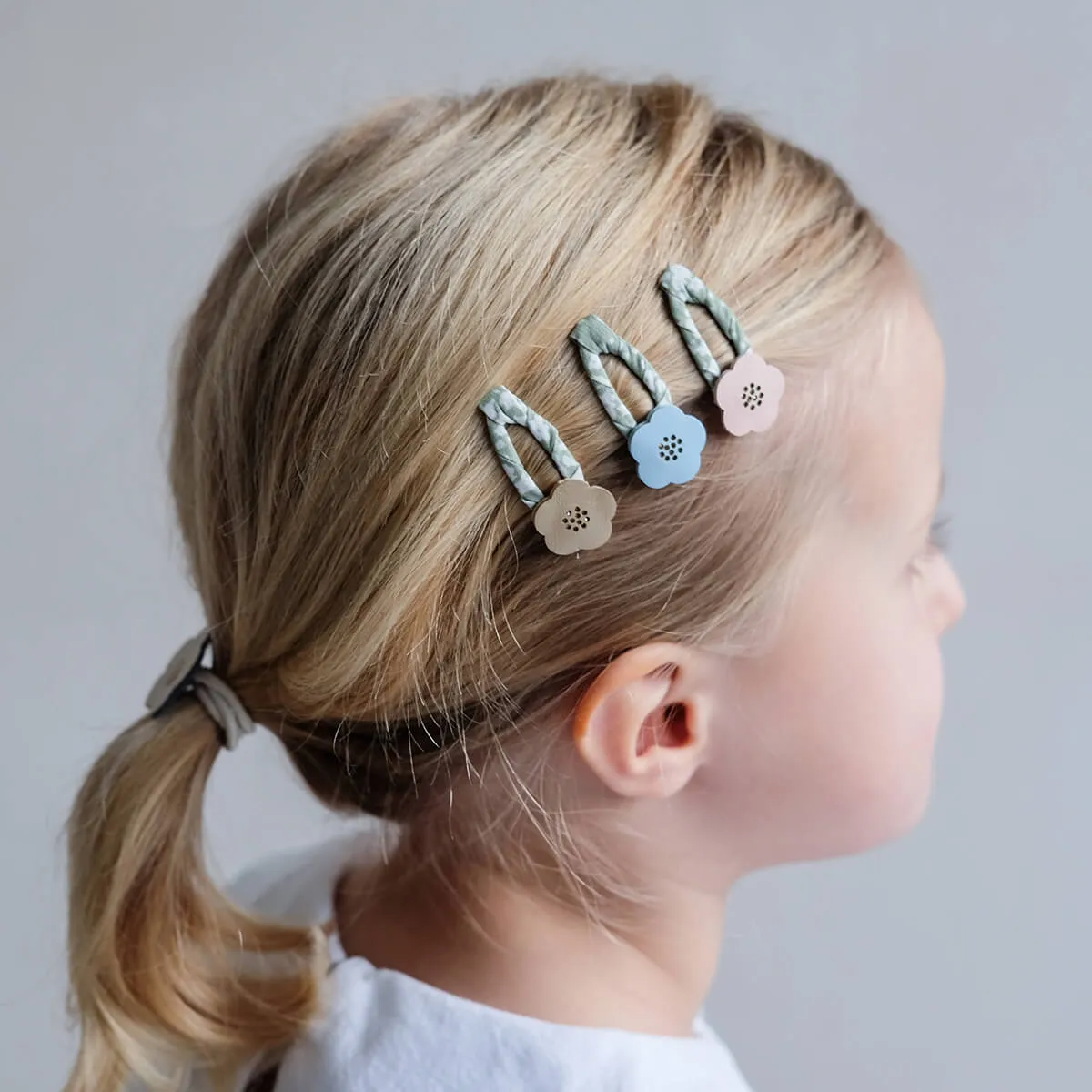Bunny And Flower Mini Ponies Hair Bands by Mimi & Lula