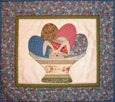 Bunny in a Basket of Eggs Pattern CJC-39769w  - Wholesale Product