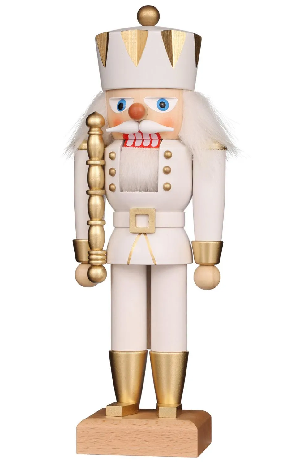 Christian Ulbricht Collectible Wooden Nutcracker - King (White)