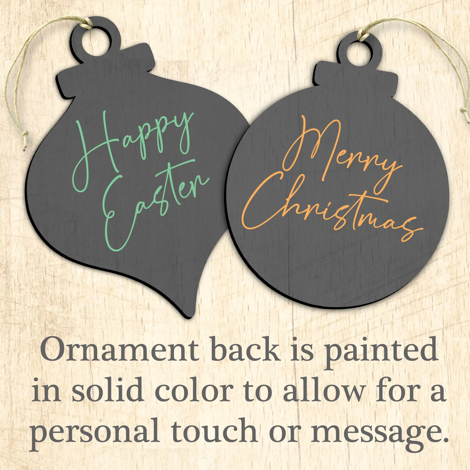 Christmas Arrival Santa Wooden Ornaments Set of 3 by G. DeBrekht - Christmas Santa Snowman Décor - 8100005S3