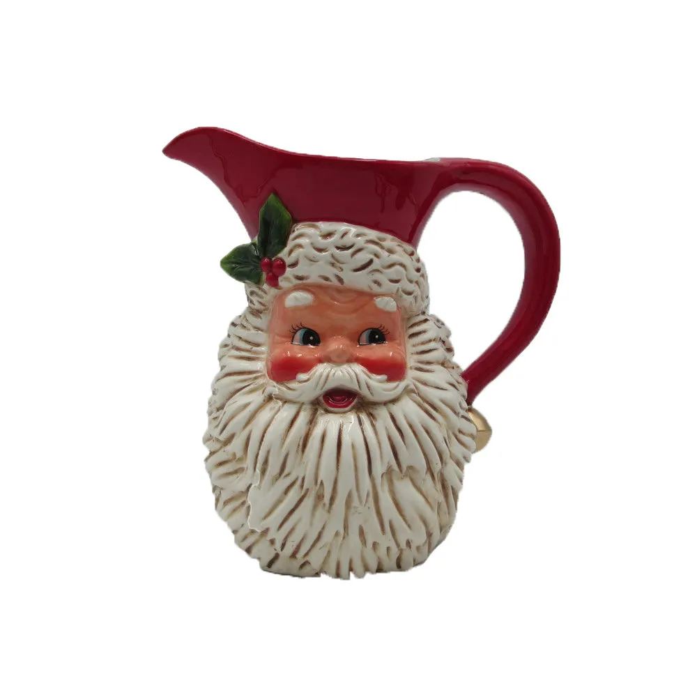 Christmas Santa Face Festive Jug - 20cm