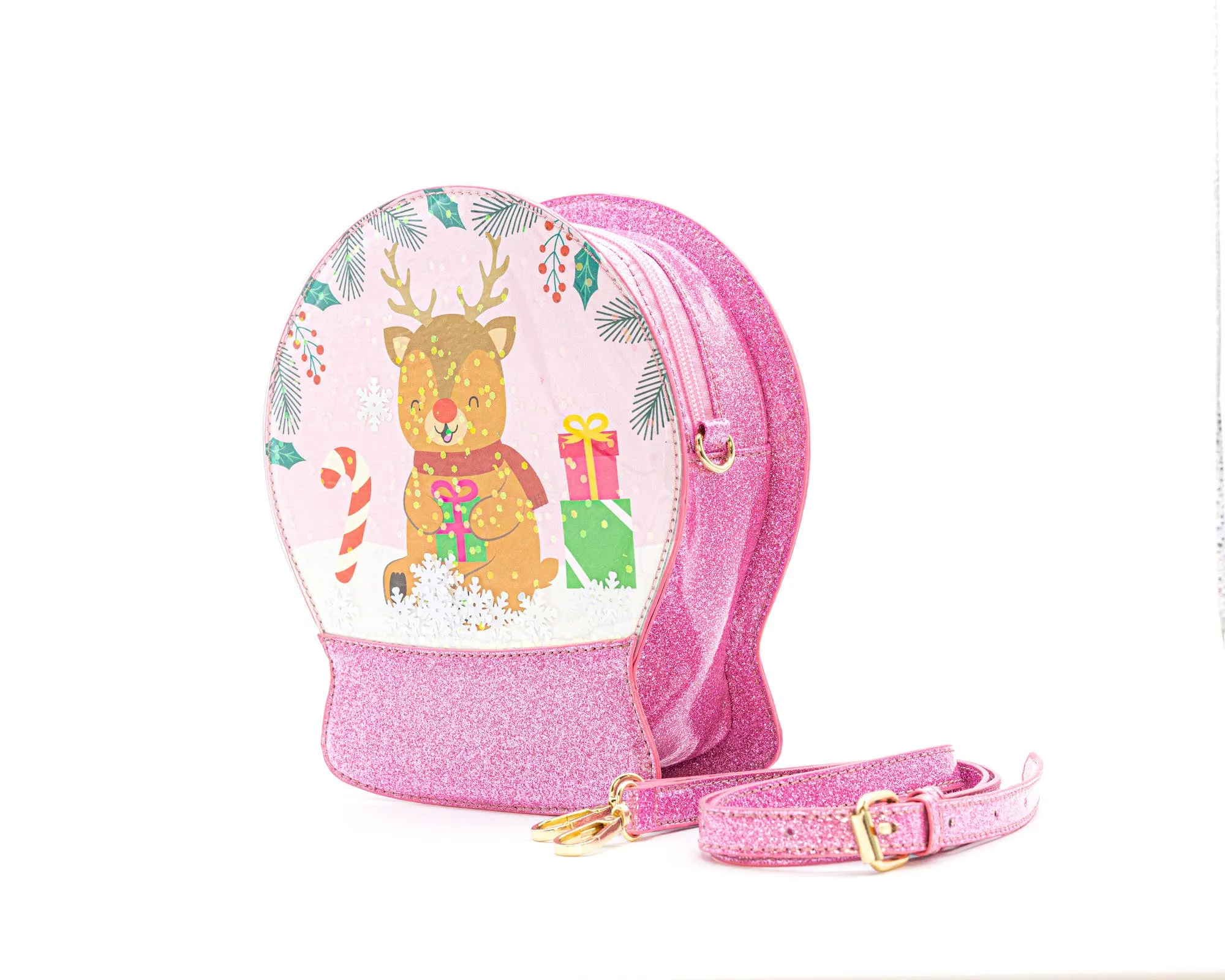 Christmas Snowglobe Handbag: Jolly Santa