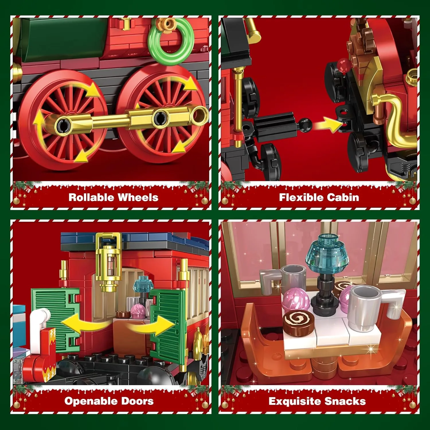 Christmas Train Building Blocks