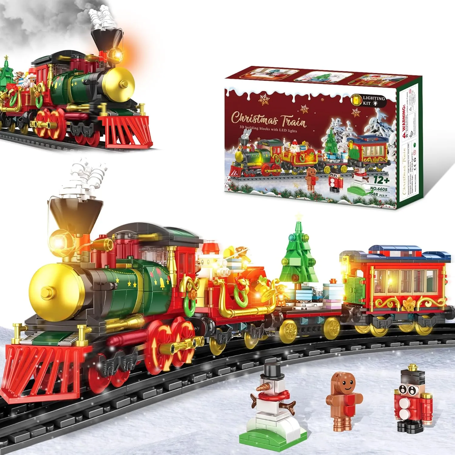 Christmas Train Building Blocks