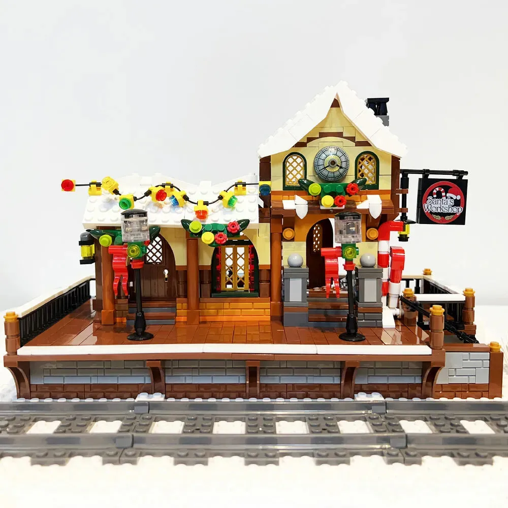 Creator Expert The Railway Station At Christmas Bricks Toy