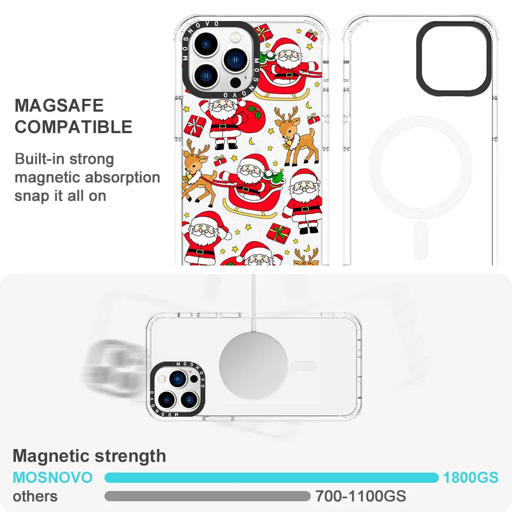 Cute Santa Claus Deer Phone Case - iPhone 13 Pro Max Case