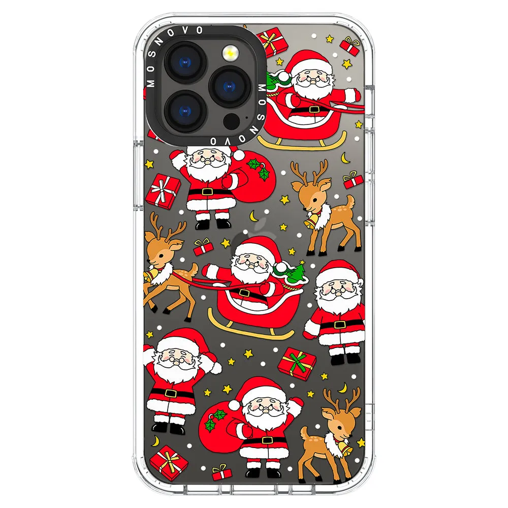 Cute Santa Claus Deer Phone Case - iPhone 13 Pro Max Case