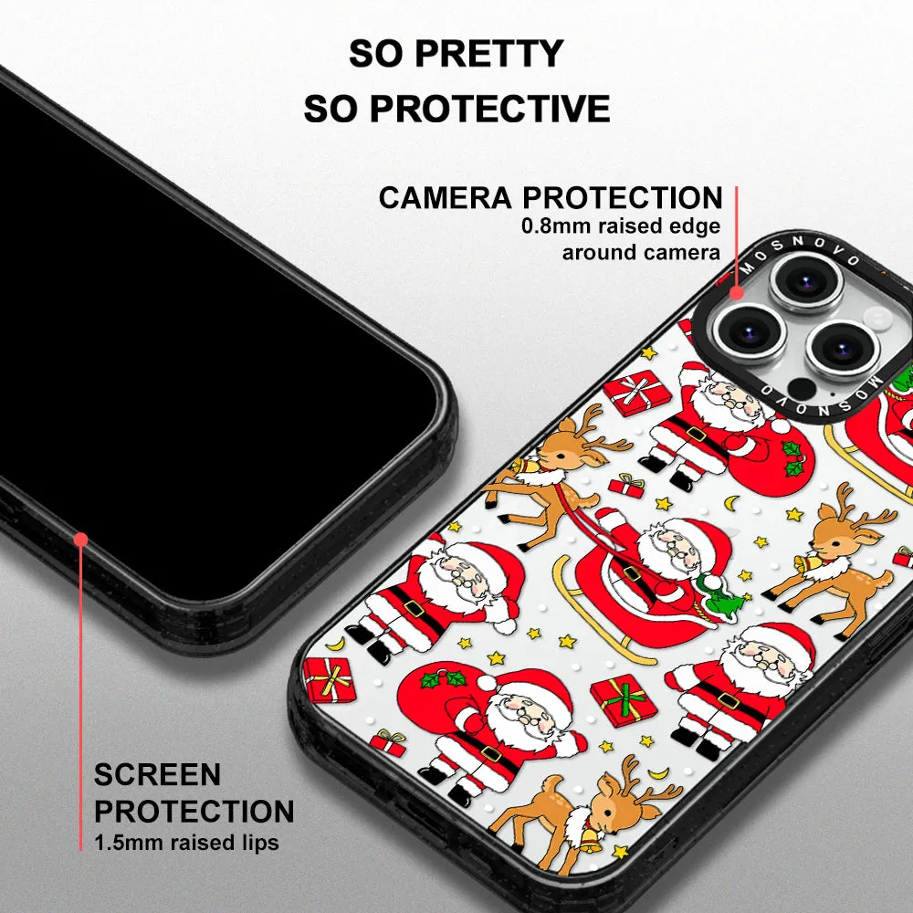 Cute Santa Claus Deer Phone Case - iPhone 13 Pro Max Case