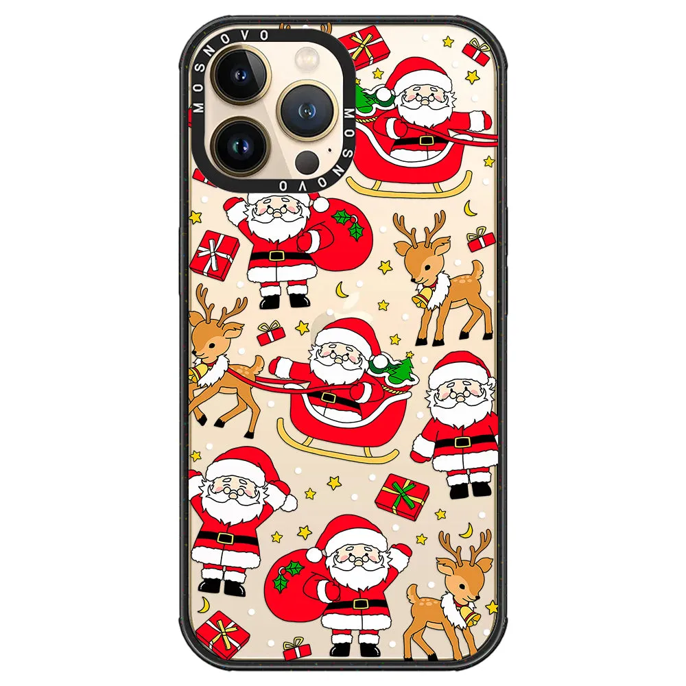Cute Santa Claus Deer Phone Case - iPhone 13 Pro Max Case