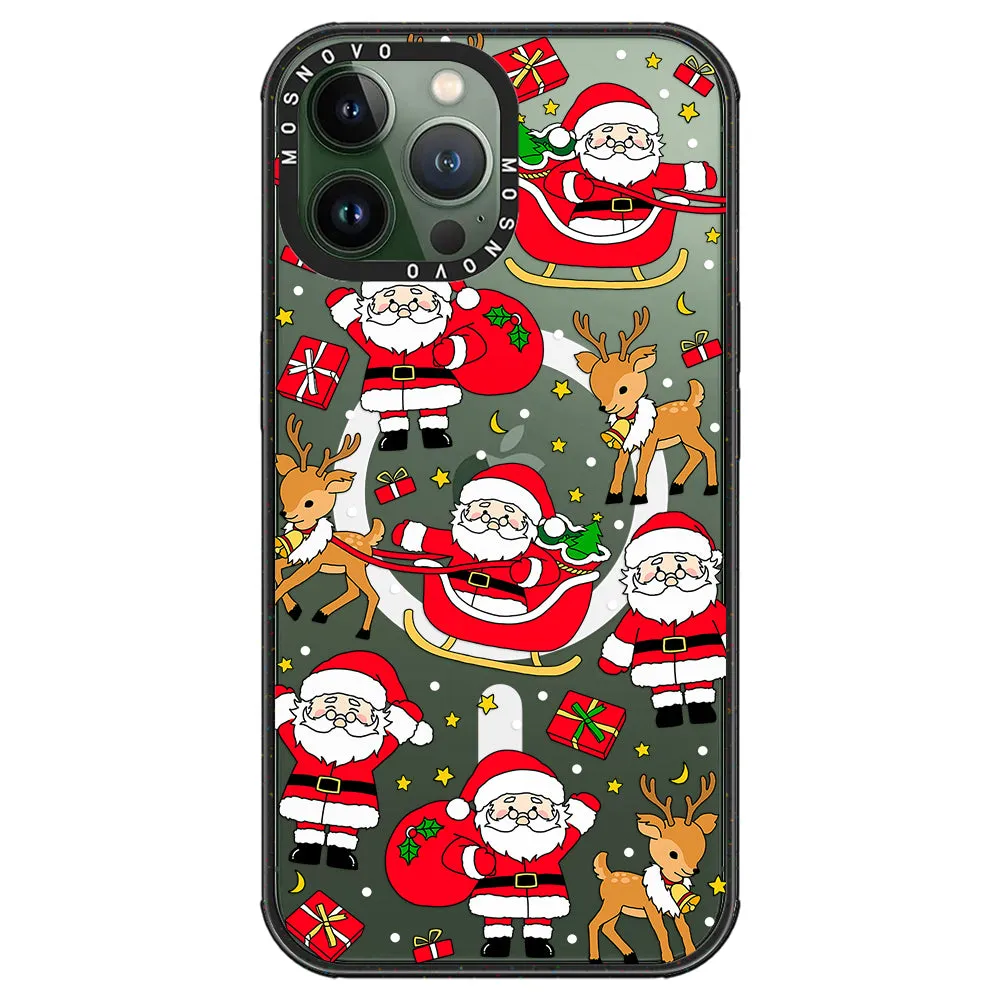 Cute Santa Claus Deer Phone Case - iPhone 13 Pro Max Case