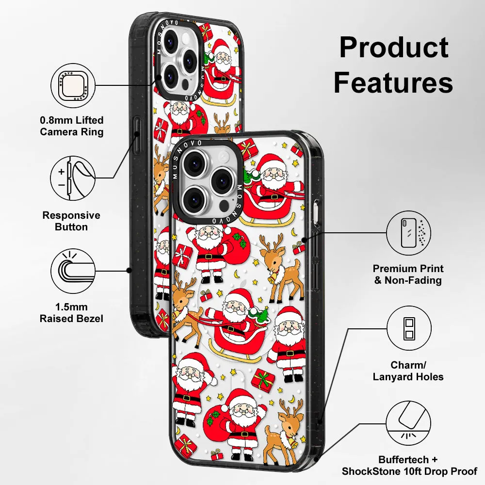 Cute Santa Claus Deer Phone Case - iPhone 13 Pro Max Case