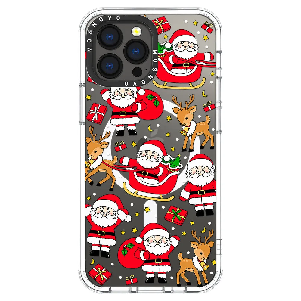 Cute Santa Claus Deer Phone Case - iPhone 13 Pro Max Case