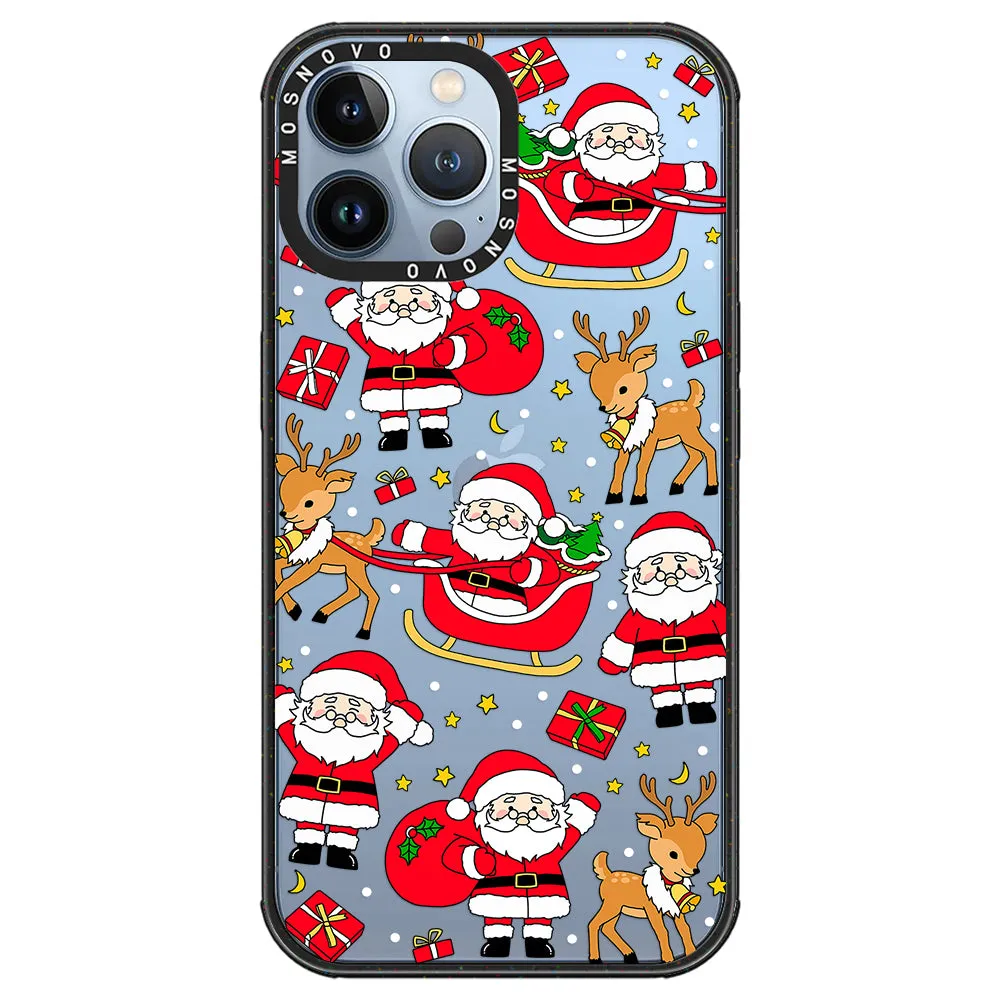 Cute Santa Claus Deer Phone Case - iPhone 13 Pro Max Case