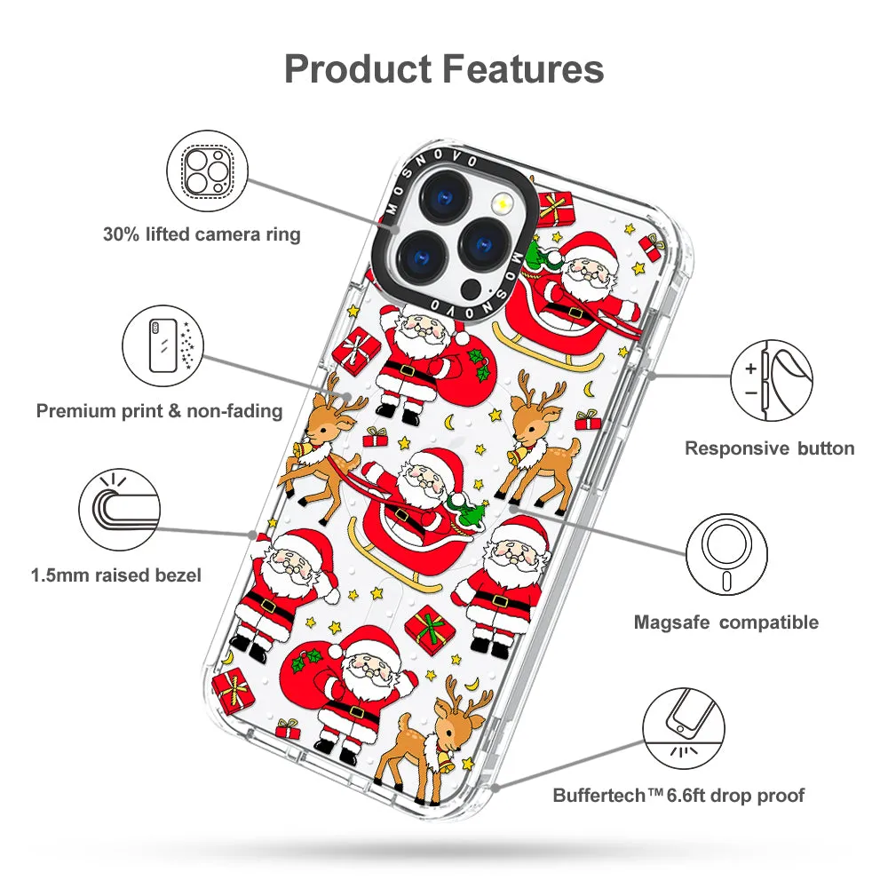 Cute Santa Claus Deer Phone Case - iPhone 13 Pro Max Case