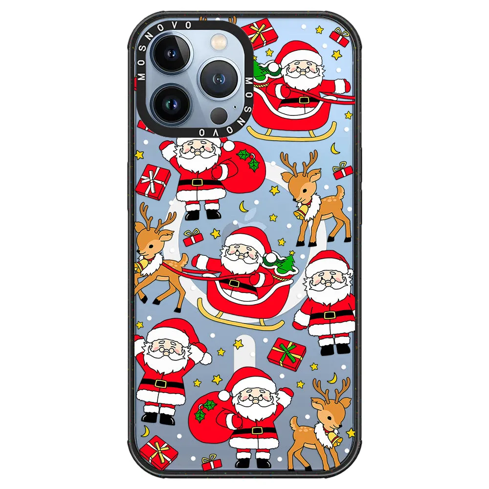 Cute Santa Claus Deer Phone Case - iPhone 13 Pro Max Case