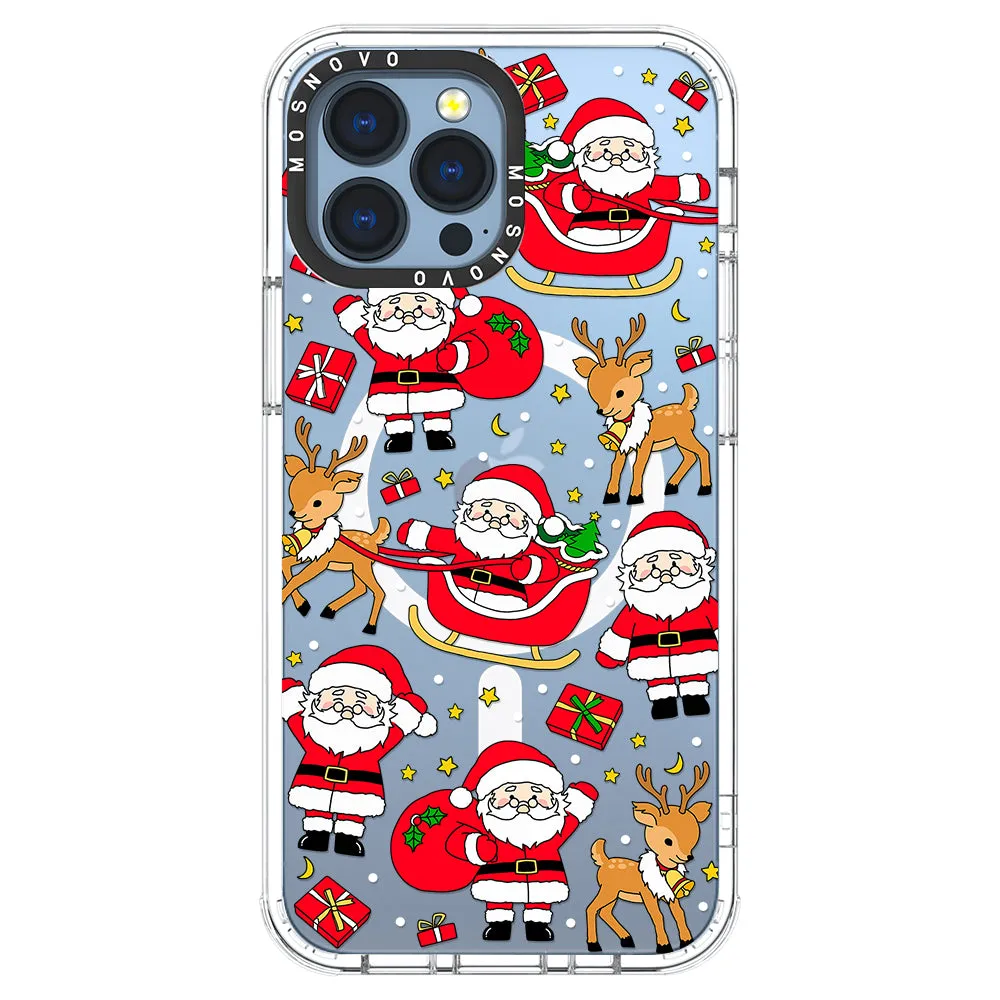 Cute Santa Claus Deer Phone Case - iPhone 13 Pro Max Case