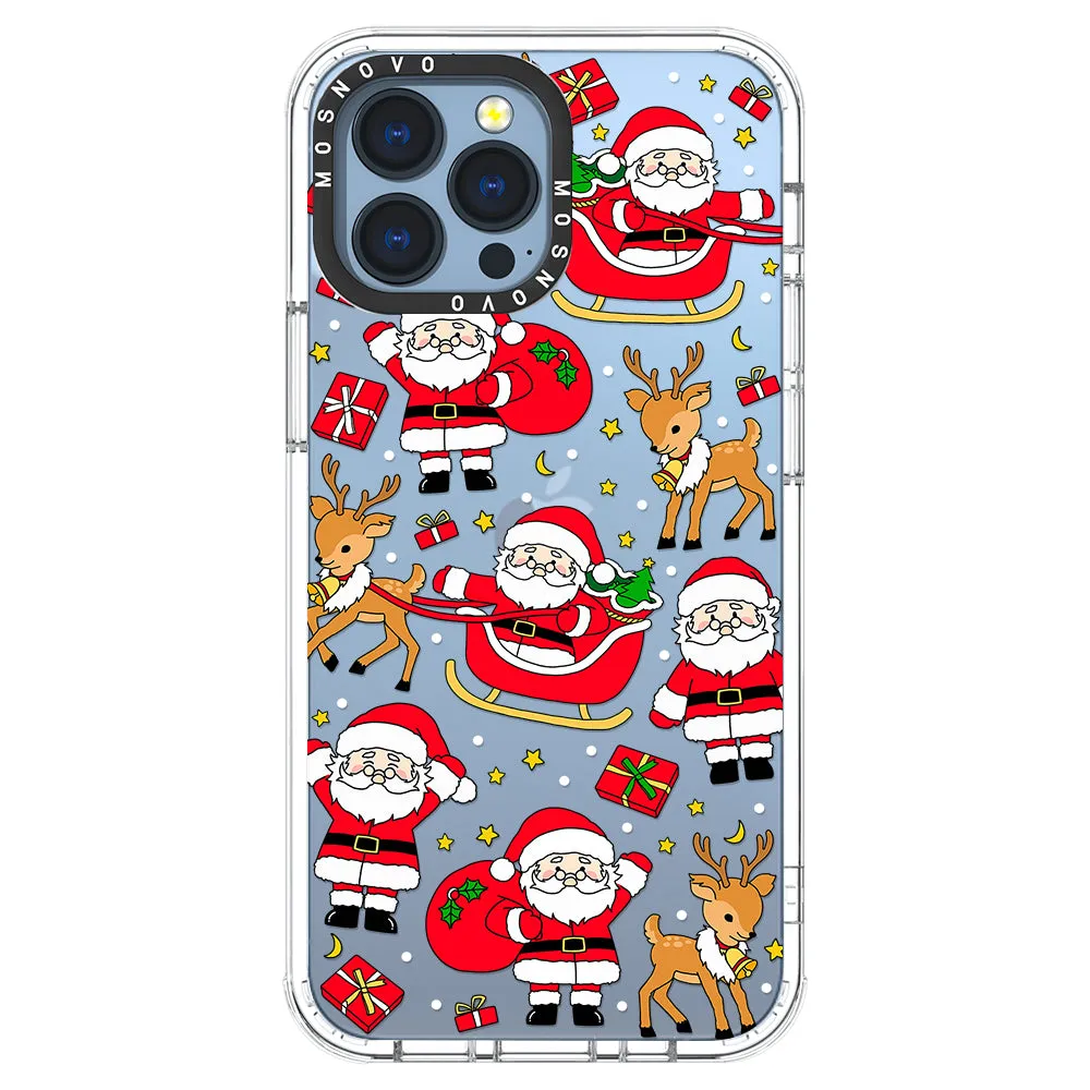 Cute Santa Claus Deer Phone Case - iPhone 13 Pro Max Case