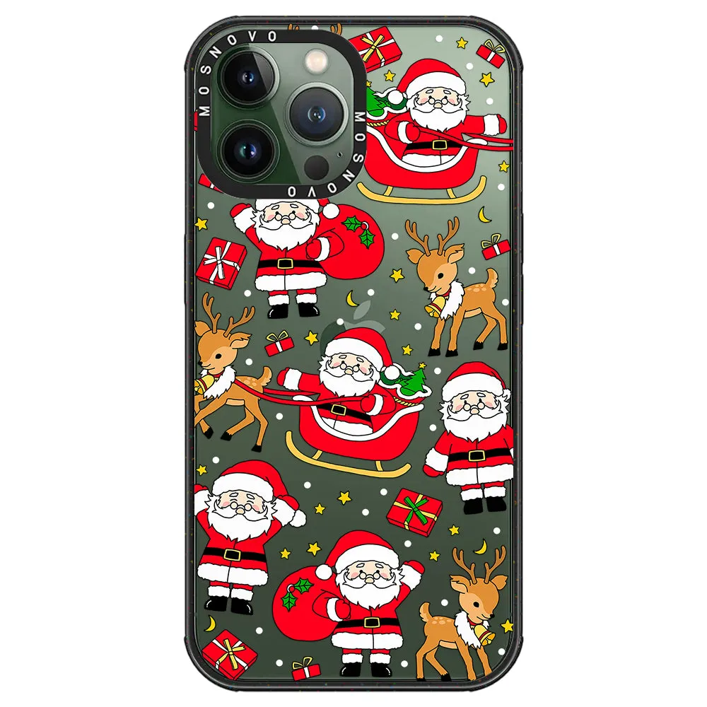 Cute Santa Claus Deer Phone Case - iPhone 13 Pro Max Case