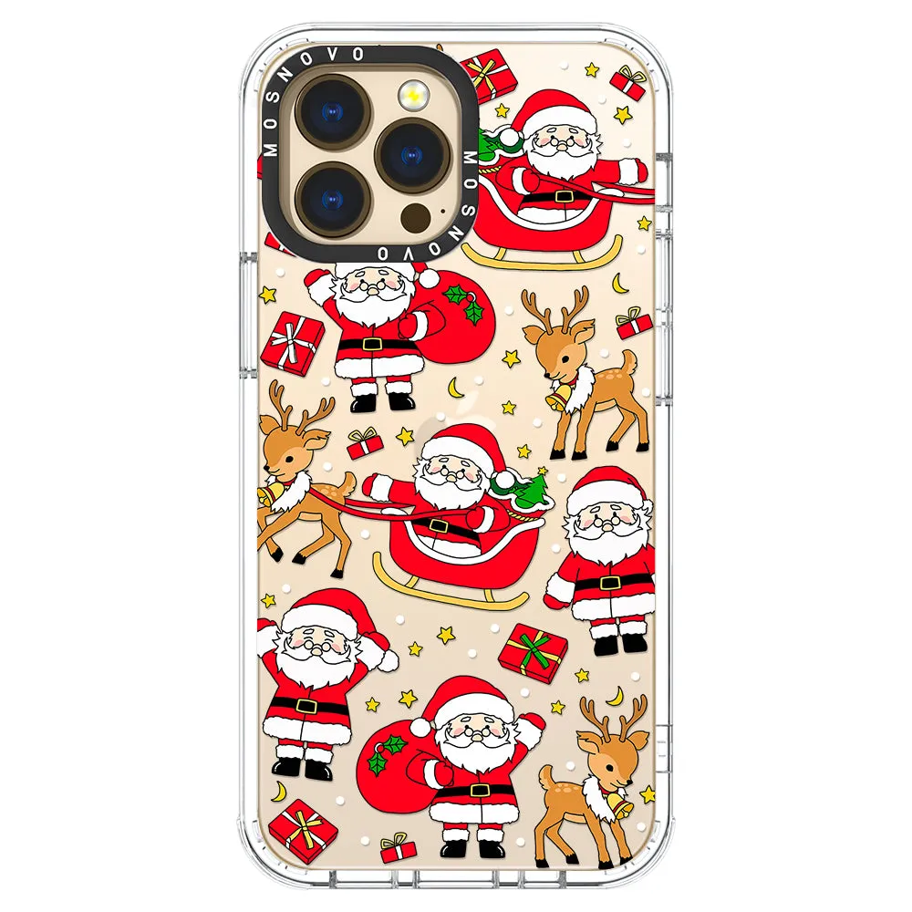 Cute Santa Claus Deer Phone Case - iPhone 13 Pro Max Case