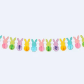 Easter Bunny Honeycomb Banner