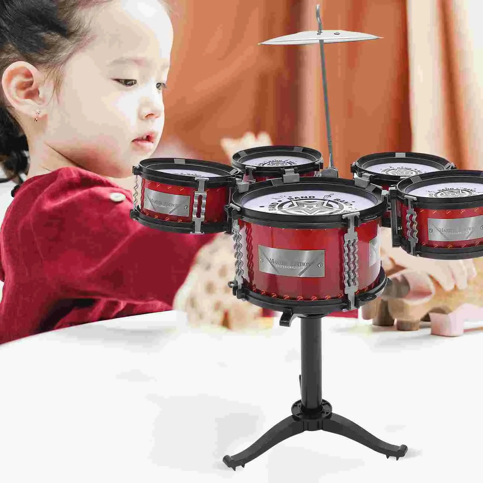 Exciting Kids Jazz Drum Set with 5 Drums, Sticks & Cymbal – Musical Fun!