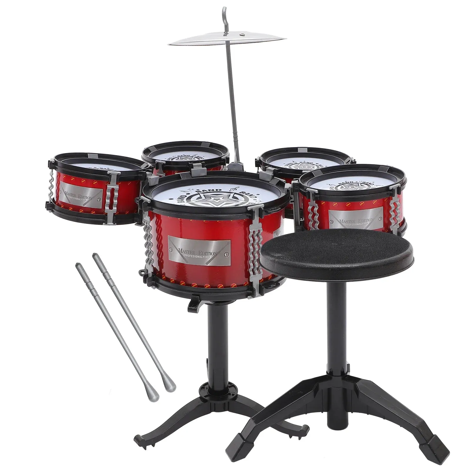 Exciting Kids Jazz Drum Set with 5 Drums, Sticks & Cymbal – Musical Fun!