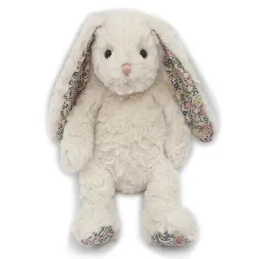 'Faith' Cream Floral Bunny Plush Toy