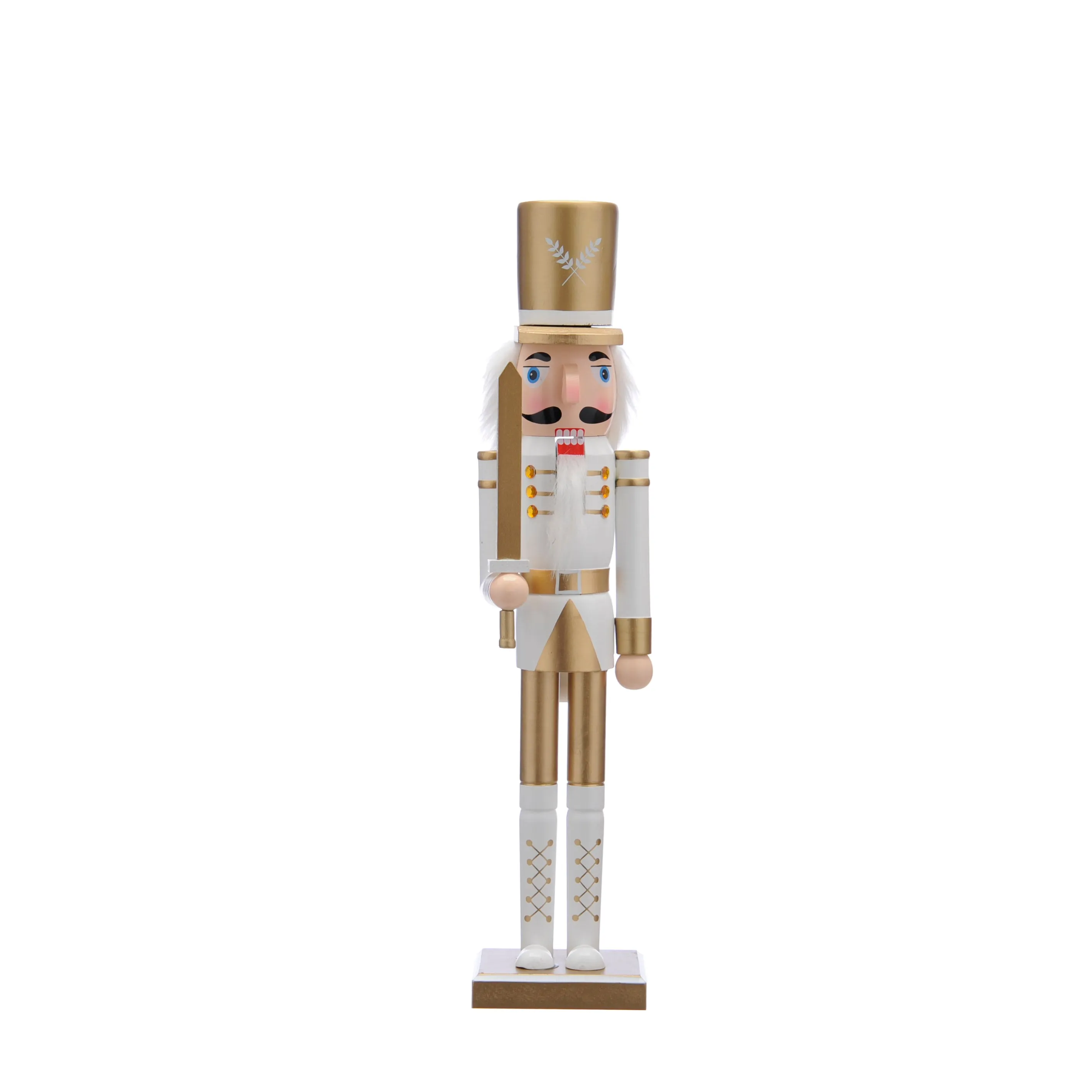 Festive Gold & White Nutcracker - 60cm