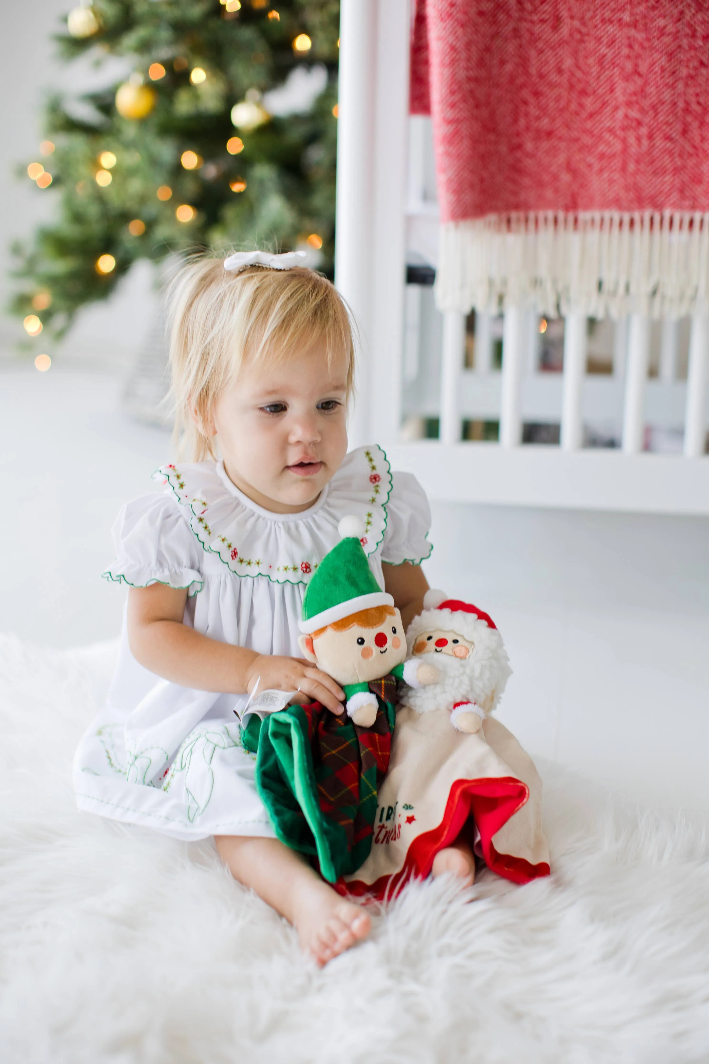 First Christmas Santa Snuggle Holiday Blanket