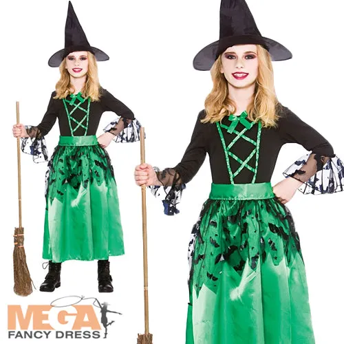 Girls Spellcaster Wicked Witch Halloween Costume