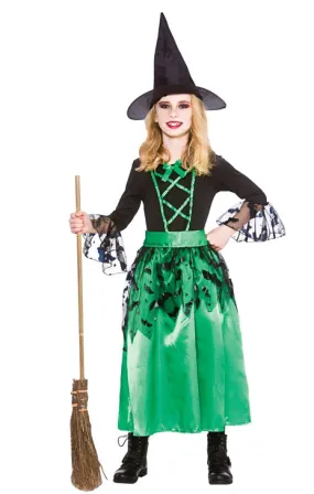 Girls Spellcaster Wicked Witch Halloween Costume
